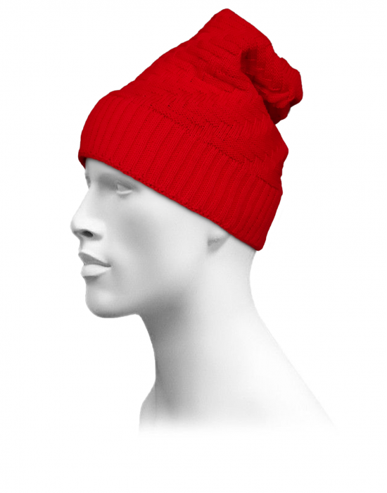 Unisex acrylic  self Designer Cap red